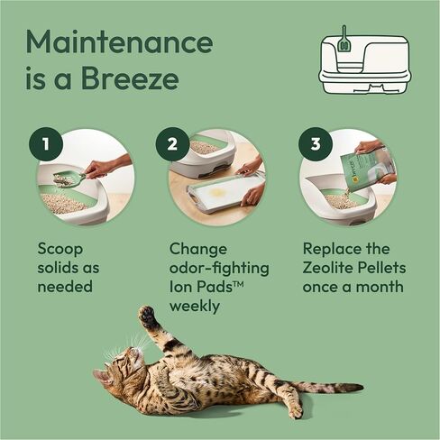 Purina Tidy Cats Breeze Litter Box System Kit with Pellet Cat Litter, XL Litter Box and Litter Box Pads in Kuwait