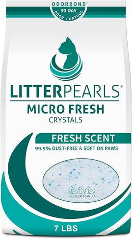 Litter Pearls Micro Fresh Scented Crystals 30-Day Odor Control Litter 7lb in Kuwait