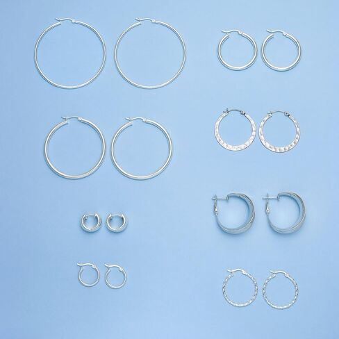 Silpada 'Endless Twists' Hoop Earrings in Sterling Silver in Kuwait