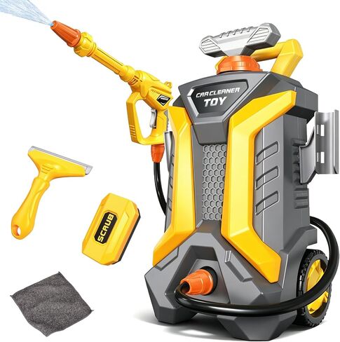 deAO Kids Car Wash Toy with Spray Gun Outdoor Water Play for Ages 3-8 in Kuwait