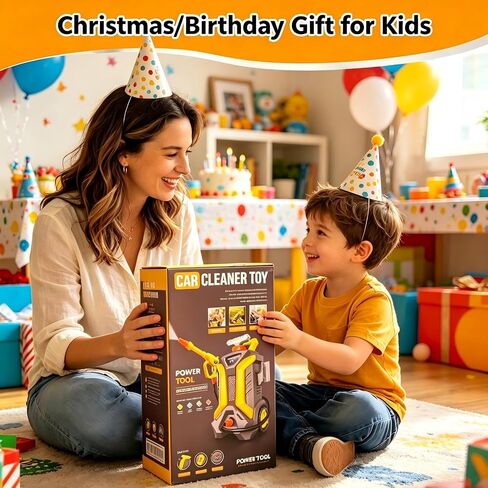 Car Wash Toy with Sprayer Water Gun, Toddler Outdoor Toys, Kids Pressure Washer Pretend Play Role Play Cleaning Toy Set for Kids Boy Girl Ages 3+ in Kuwait