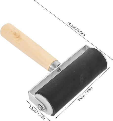 2pcs Linocut Ink Roller Wood Rubber Roller for Printmaking in Kuwait