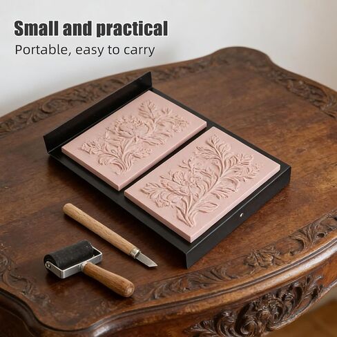 10pcs Rubber Stamp Making Kit with Metal Linocut Carving Tools in Kuwait
