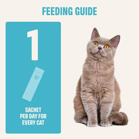 ivvi Multivitamin for Cats - Creamy Lickable Cat Supplement with Tuna, Vitamins, L-Lysine, Taurine & Salmon Oil - Daily Cat Wellness Support - 30 Pouches x 15 g in Kuwait