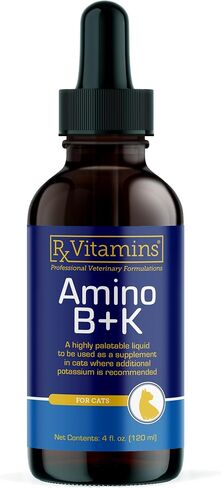 Rx Vitamins Amino B+K - Cat Vitamin B & Potassium Supplement for Cats - 4oz in Kuwait