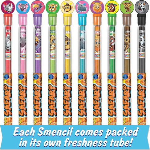 Safari Colored Smencils, Scented Colored Pencils for Kids, 10 Count in Kuwait