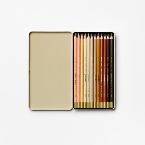 PrintWorks Skin Tone Colored Pencils Set, 12 Count - Soft Core for Blending in Kuwait