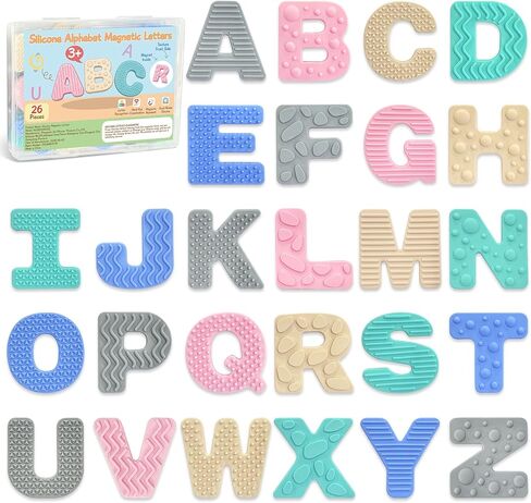 Silicone Magnetic Alphabet Letters, Cute ABC Fridge Magnets for Kids 3+ in Kuwait