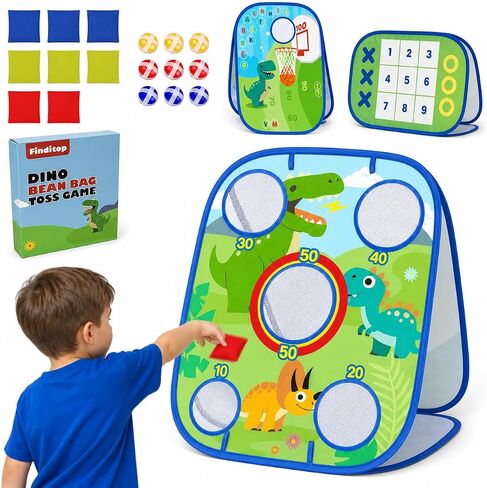 Dinosaur Bean Bag Toss Game for Kids, Indoor & Outdoor Play in Kuwait