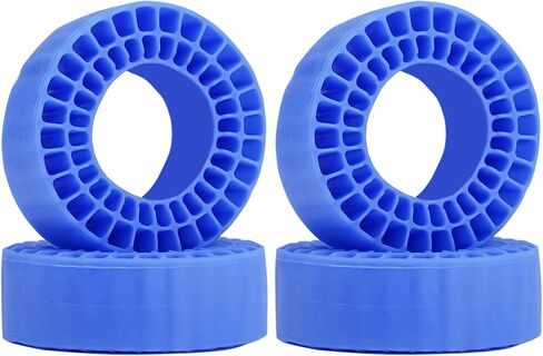 DJX 4PCS 1.0 Inch Tire Inserts Silicone Rubber Insert Foam Waterproof for 56-58mm*22-24mm 1.0'' Tire (Blue) in Kuwait