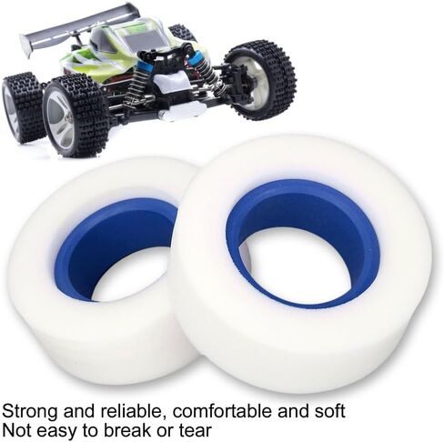 5.1inch RC Tire Foam Inserts 4 Pcs, 2.2 Inch Dual Stage Sponge Inner Foams for 1/10 1/8 RC Crawler Tires(Red) in Kuwait