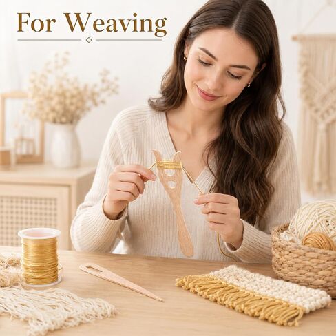 2 Pack Lucet Fork Wooden Weaving Tools Weaving Needles Finger Braiding Tool for Bracelet Necklace Braided Projects DIY Tools in Kuwait