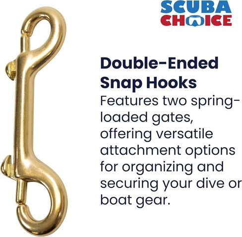 Scuba Choice Scuba Dive 4" Brass Clip Double Ended Snap Bolt in Kuwait