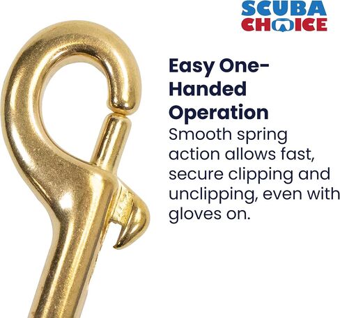 Scuba Choice Scuba Dive 4" Brass Clip Double Ended Snap Bolt in Kuwait