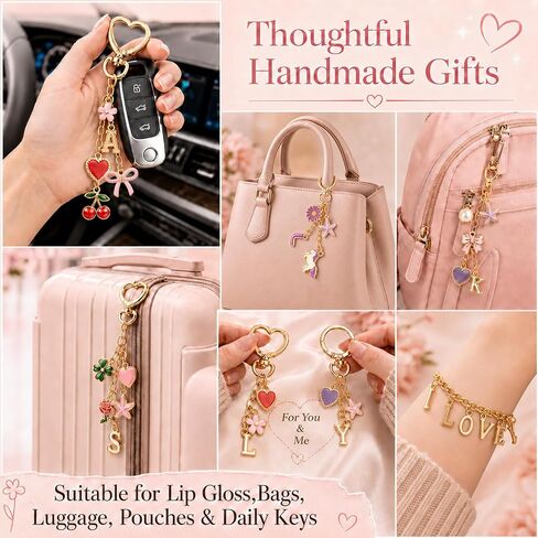 Hysagtek 450 Pcs Lip Gloss Charms Keychain Kit in Kuwait