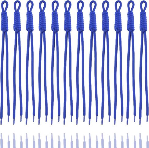 KJML DIY Paracord Keychain 12pcs Paracord Rope Keychain Braided Cord Rope Bag Charm for Purse Handbag Decoration Accessories in Saudi Arabia