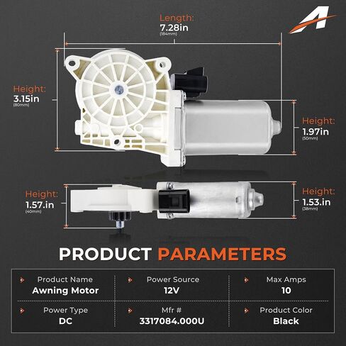 80-03129-90 Electric Running Board Motor Replacement Kit, Compatible with AMP Research Powerstep 80-03129-90 A10049-113, Fits Ford F-150, Super Duty, GMC, RAM, Hummer,Dodge in Saudi Arabia