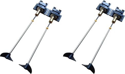 LICHIFIT Double 130 Motors RC Boat Drive Set Motor Seat 12CM Shaft Propellers RC Model Ship DIY Kit in Kuwait