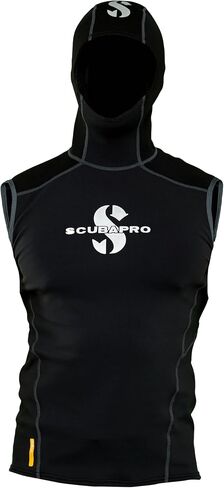 Scubapro Men's 1mm Hybrid Hooded Diving Vest, 4X-Large, Black in Kuwait