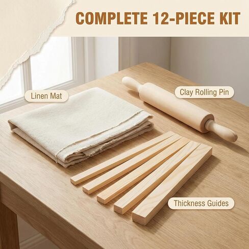 Lupnkl 12-Pack Ceramic & Pottery Tools Kit in Kuwait