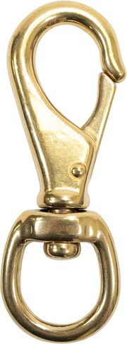 Scuba Choice 3.5" Brass Swivel Eye Snap Hook Clip #1, 12.9mm Opening in Kuwait