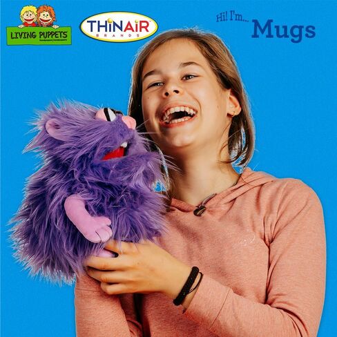 Living Puppets - Mugs The 12-Inch Purple Friendly Monster, Plush Hand Puppet for Boys and Girls in Kuwait