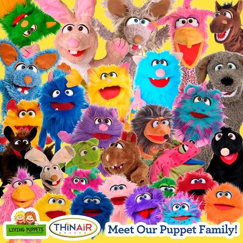 Living Puppets - Mugs The 12-Inch Purple Friendly Monster, Plush Hand Puppet for Boys and Girls in Kuwait