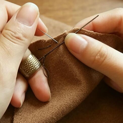 Leather Sewing Awl Kit with 3 Colors of Thread, Copper Handle, 5 Needles, and Accessories for Canvas, Shoe, and Leather Repair in Kuwait