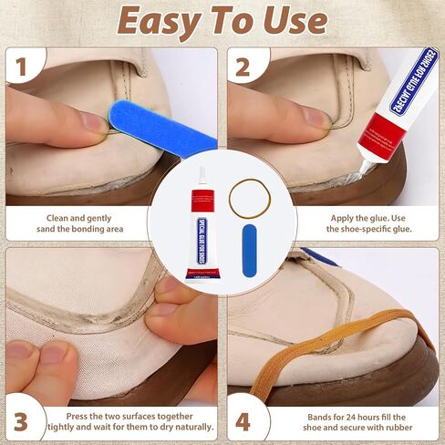 AACGIN 10pcs Sewing Awl Kit with Shoe Repair Adhesive, Professional Leathercraft Sewing Tool with Waxed Thread for Shoes, Leather Bags & Thick Fabric DIY in Saudi Arabia