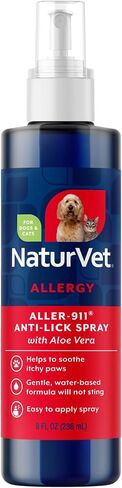 NaturVet Aller-911 Anti-Lick Paw Spray for Dogs & Cats - 8 fl oz in Kuwait