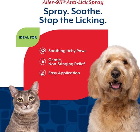 NaturVet Aller-911 Anti-Lick Paw Spray for Dogs & Cats - 8 fl oz in Kuwait