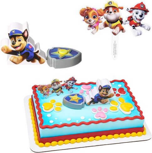 PAW Patrol Adventure Bay Heroes Birthday Cake Topper 3 Piece Decoration Set in Kuwait