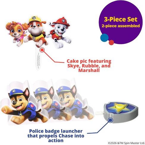 PAW Patrol Adventure Bay Heroes Birthday Cake Topper 3 Piece Decoration Set in Kuwait