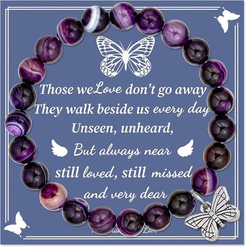 LINY Memorial Gifts for Loss of Loved One Grief Bracelet Sympathy Gift for Loss of Mother Father Son Daughter in Kuwait