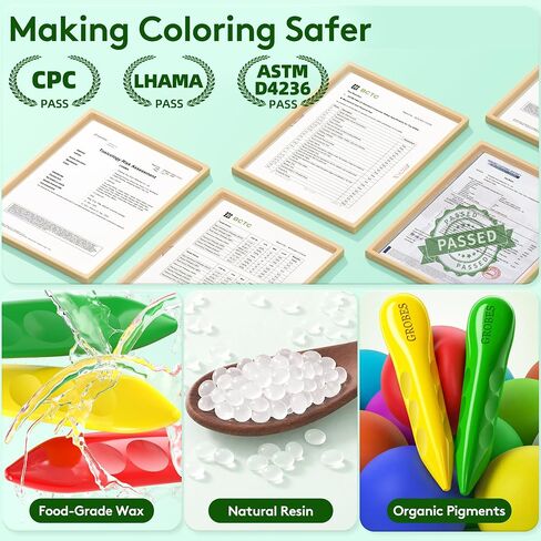 12 Colors Jumbo Triangle Crayons for Kids Ages 2-4 and 4-8, Non-Toxic Washable Silky Art Supplies for Toddlers 1-3, Easy-Grip, Unbreakable Crayons for Students, Preschool and Classroom in Kuwait
