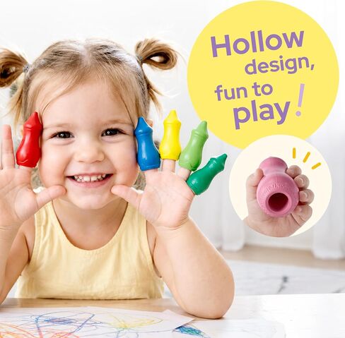 lalalark Beeswax Crayons for Toddlers 1-3, 12 Colors Washable Toddler Crayons, Non-Toxic, Food-Grade Colors Baby Bottle-Shape, Easy-Grip Chunky Build, Safe First Coloring Gift in Saudi Arabia
