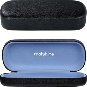 molshine Bling Hard Shell Glasses Case,Portable Sparkling Shiny Eyeglass Case for Men Women Girl Travel Study Work in Kuwait