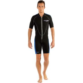 Cressi Men's Full Front Zip Wetsuit for Swimming, Snorkeling, Scuba Diving - Lido Short: Designed in Italy in Kuwait