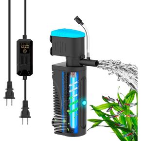 130GPH U - V Aquarium Filter Green Water Cleaning for 10-30 Gallon Tanks in Kuwait