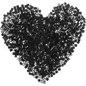 1000Pcs Fuse Beads 5mm Black Melting Beads DIY Decor Accessories for Arts Crafts Bead Bulk Refill in Kuwait