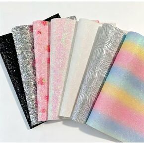 8PCS(Medium) Multi-Color Fuse Beads Glitter Ironing Sheets Fuse Beads DIY Craft Accessory Sheets in Kuwait