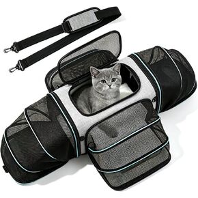 Cat Dog Carrier, Large Soft Sided Pet Travel Airline Approved TSA in Kuwait