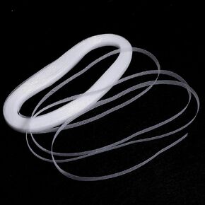 50 Yards White Soft Horsehair Braid 0.4 Inch Polyester Horsehair Braid for Sewing in Kuwait