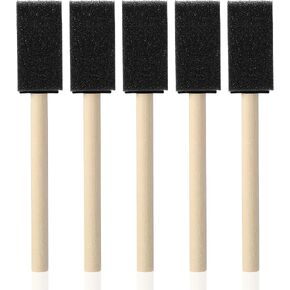 5 Pcs Foam Paint Brushes, 1 Inch Foam Brush Wood Handle in Kuwait