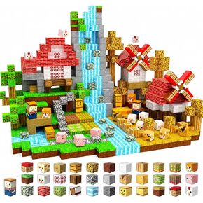 200 PCS Magnetic Blocks with Light Up Blocks - Magnetic Building Blocks, Magnetic Construction Cube Toys, STEM Sensory Learning Toys, Easter Christmas Birthday Gifts for Toddlers Boys and Girls Age 3+ in Kuwait