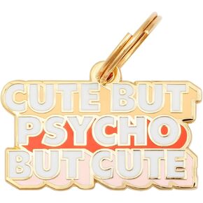 Two Tails Bow Personalized Dog ID Tag, Engraved, Gold Plating in Kuwait