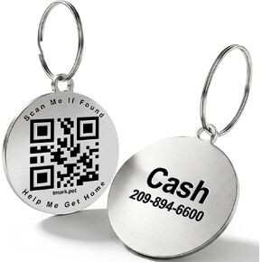 TechMark Personalized Dog Tags Custom Pet ID Tags with QR Code in Kuwait
