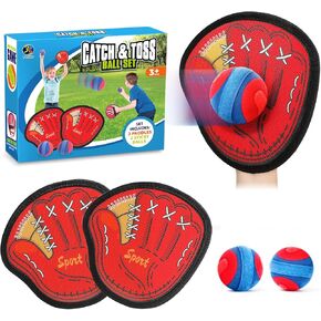 DISHIO Toss and Catch Ball Game Outdoor, Yard Games Beach Toys Pool Toddler Baseball Glove & Catch Ball Toys in Kuwait