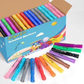 Scented Markers Bulk, 72 Count in 12 Assorted Colors with Chisel Tip in Saudi Arabia