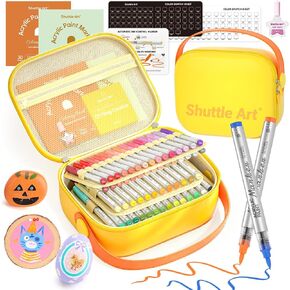 Shuttle Art 36 Colors Automatic Ink Control Acrylic Paint Markers in Kuwait